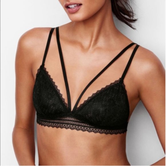 Victoria's Secret Other - Victoria’s Secret - Black Lace Strappy Bralette